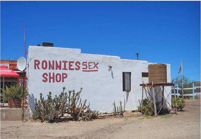 Image of Ronnie's Sex shop, a world famous bar in the middle of nowhere